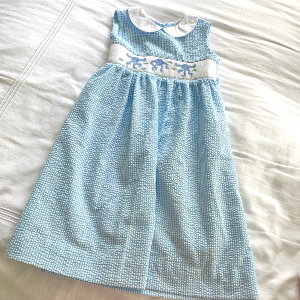 Vive La Fete Smocked Girls Octopus Dress Size 6